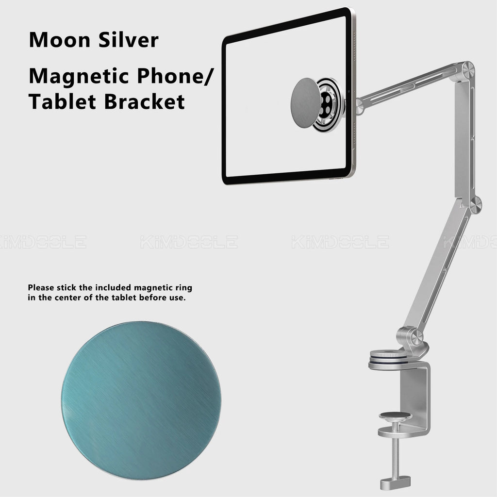 Long Arm Stand For Monitor Stand iPad Galaxy Xiaomi Tablet Kindler Tablet Desk Holder Magnetic Bed Phone Stand  Clip Mount