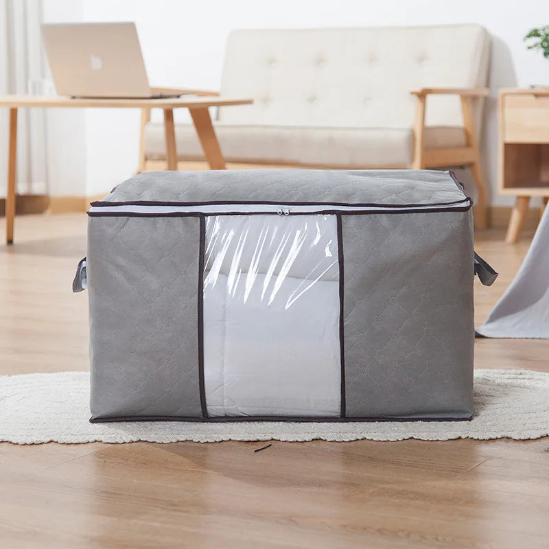 Large Capacity Multi-Purpose Storage Bag with Handles, Dustproof  Moisture-Resistant Odorless Non-Woven Fabric