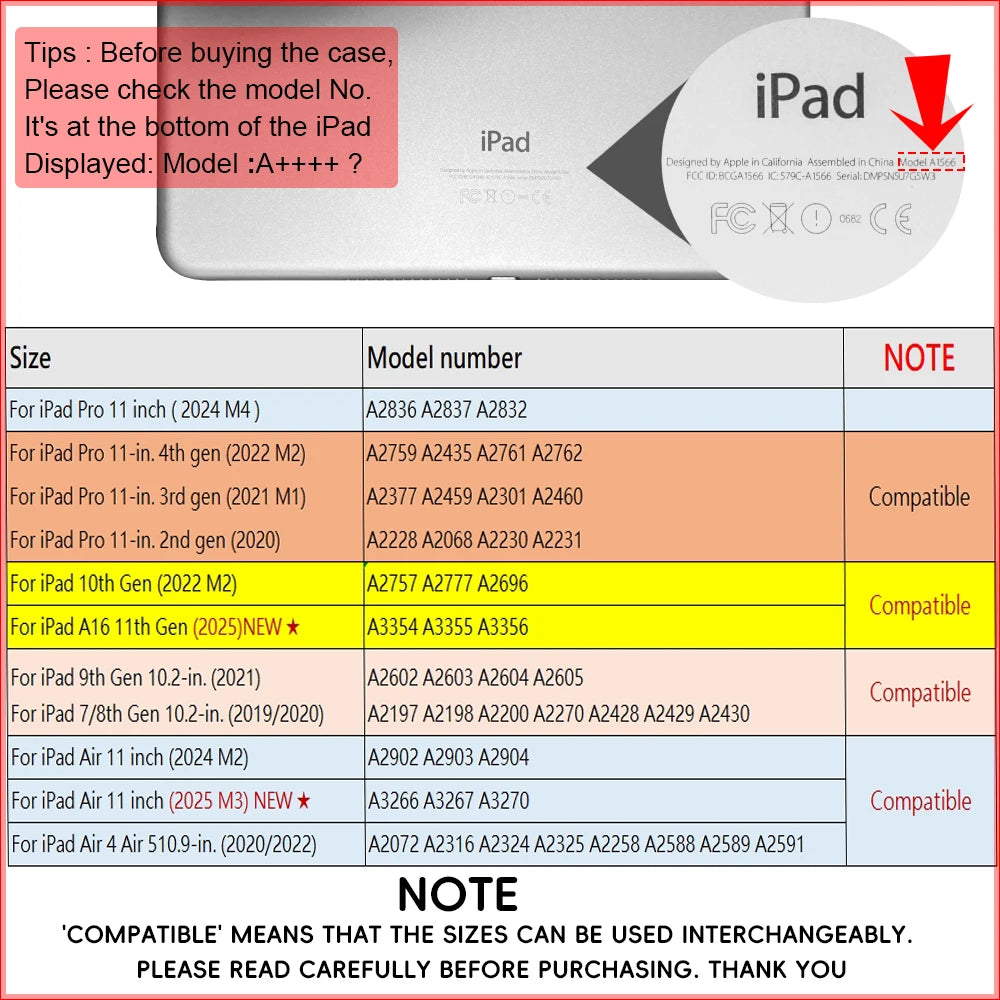 Magic keyboard Wireless Mouse For iPad 9th Generation Case A16 iPad 10.2 7th 8th Cover iPad Pro 11 M4 Air M3 10th Air 5/4 Funda