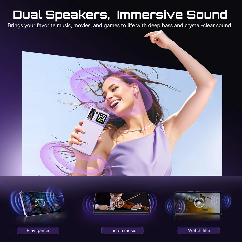 Cubot P90 Smartphone Android G100 Octa-core 2.2GHz Dual Speakers 24GB+256GB Mobile Phone 6.88" 120Hz 64MP 5100mAh Cellphone NFC