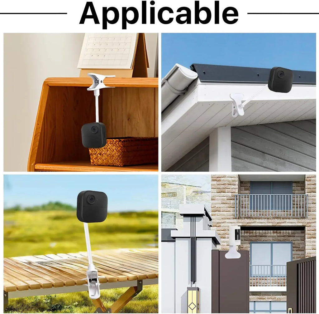 No Punch Portable Clip Mount Webcam Stand For Baby Bed Monitor Camera Holder Home Flexible Twist Mounting Kit Attaches to Crib