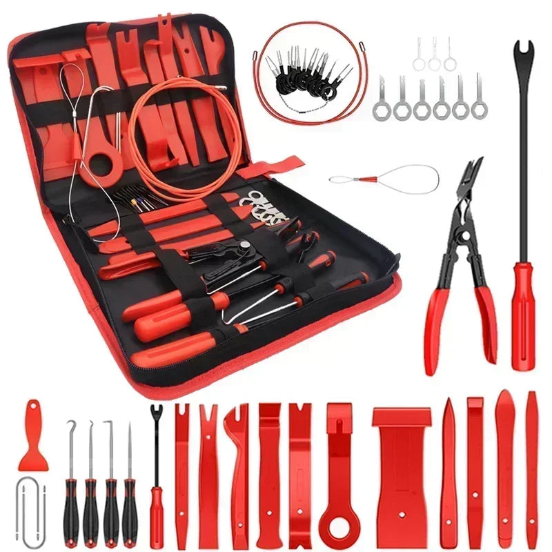 Car Interior Trim Removal Tool Kit, Auto Plastic Clips Puller Set for DIY Panel Disassembly