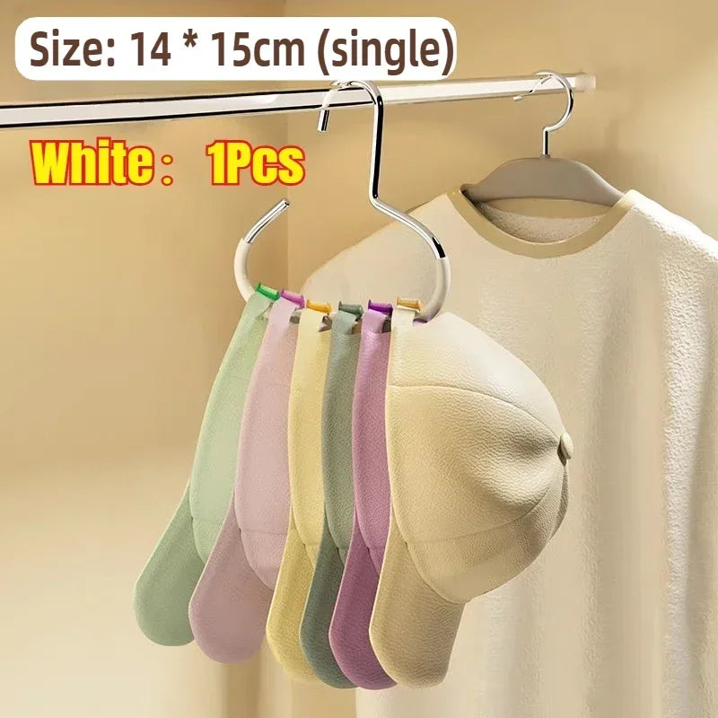 Versatile Round Hook - Perfect for Hats, Ties,Scarves & Bags, Strong Load-Bearing,Non-Deformable Durable Circle Ring Hat Hanger