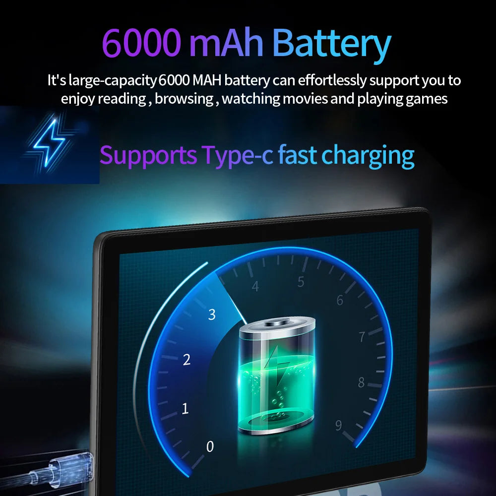 2025 New Android Tablets 10.1 Inch Octa Core 8GB RAM 256GB ROM Dual 4G LTE Phone Call Dual 5G WiFi All-Metal Tablet Pc 6000mAh