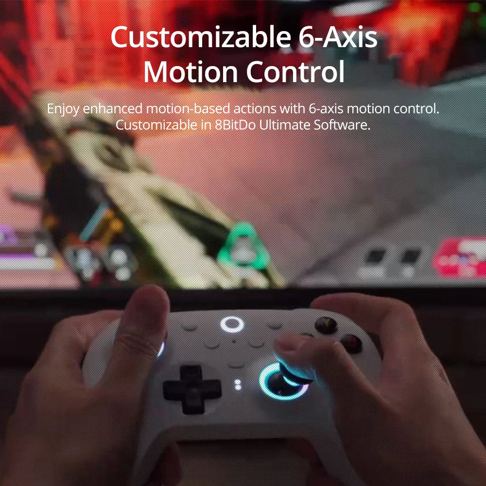 8BitDo Ultimate 2 Wireless Gaming Controller for PC & Android with TMR Joysticks, Switchable Triggers, Motion Control, 8Speed
