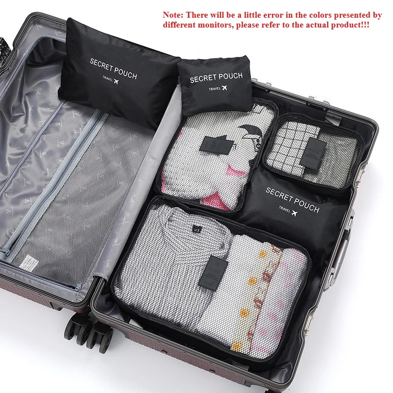 Home Travel 6-piece Clothing Storage and Organizing Bag Thickened Cosmetics Storage Bag Foldable Business Travel Storage Bag