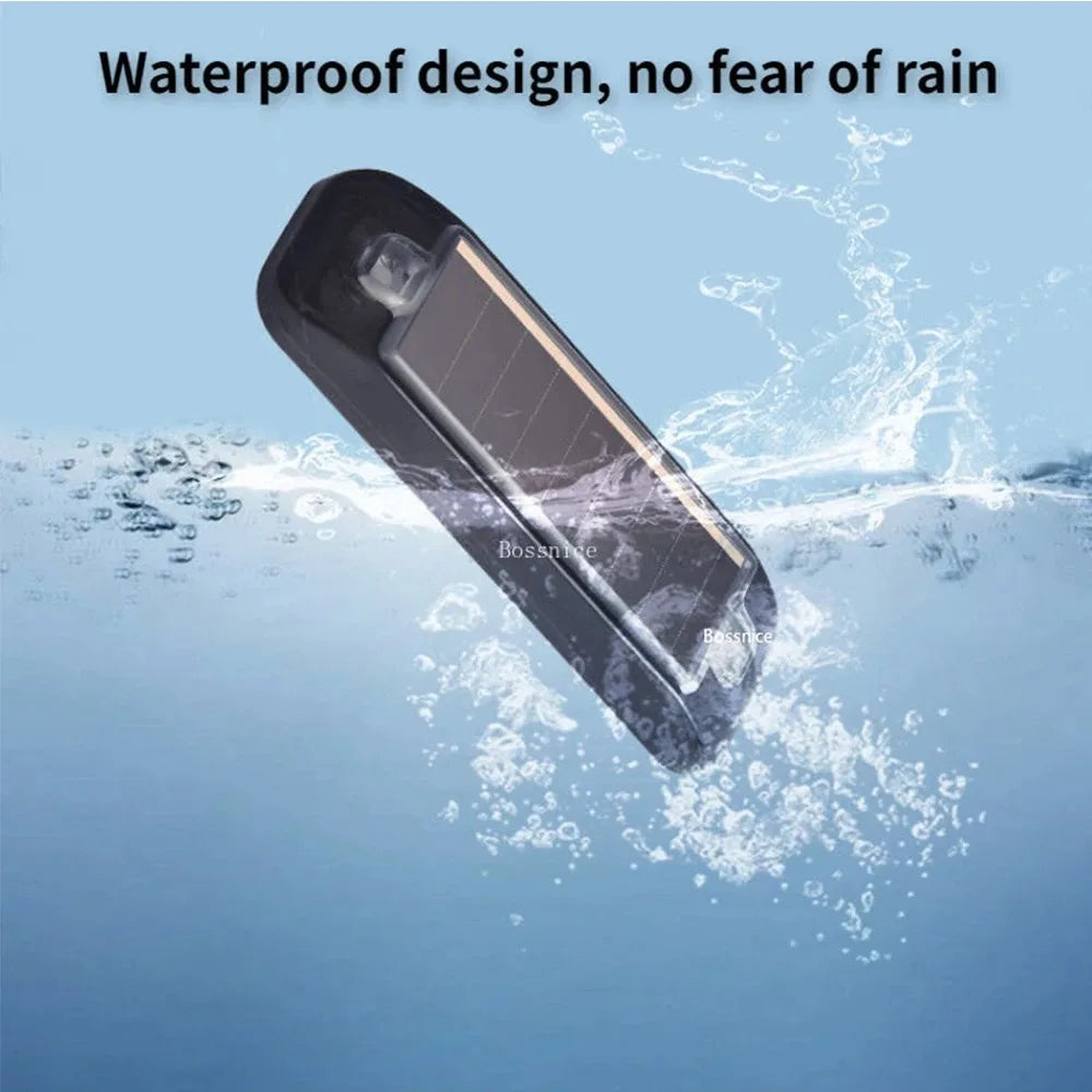 1-10PCS Solar Car Mini Warning Light Wireless Mini LED Flashing Anti-Theft Alarm Lamp for Night Security Parking Protection