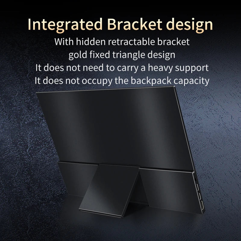 VCHANCE 13.3'' OLED Portable Monitor 1920x1080p Metal Frame with Stand 100%DCI-P3 Office Travel Display Extender for Laptop Mac