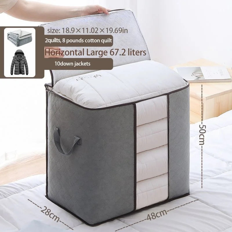 Large Capacity Multi-Purpose Storage Bag with Handles, Dustproof  Moisture-Resistant Odorless Non-Woven Fabric