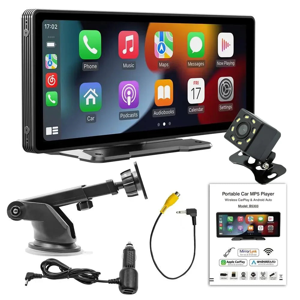 Pionray 7/10 inches android auto Universal Portable CarPlay for Car Screen Car Radio Video Wireless Carplay Screen for Apple