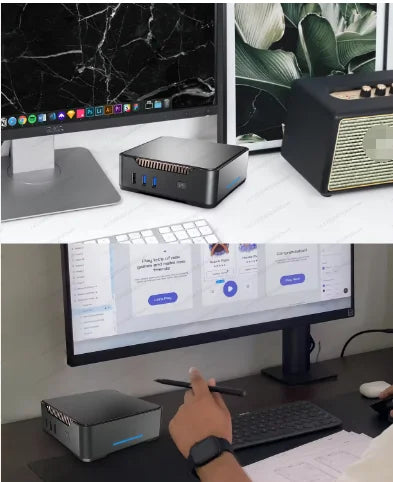 Office Computer GK3pro Mini Pcs N5105 8GB M.2 SATA 128GB/256GB Support 4K 60Hz Dual HD-MI LAN Mini PC for Business