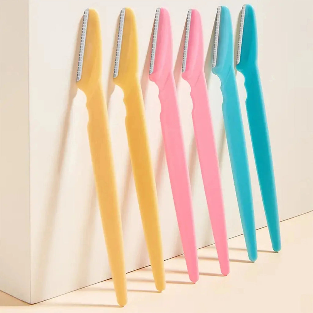 10/40Pcs Eyebrow Trimmer Face Blade Shaver Portable Eye Brow Epilation Hair Removal Safety Eyebrow Cutting Woman Makeup Tools