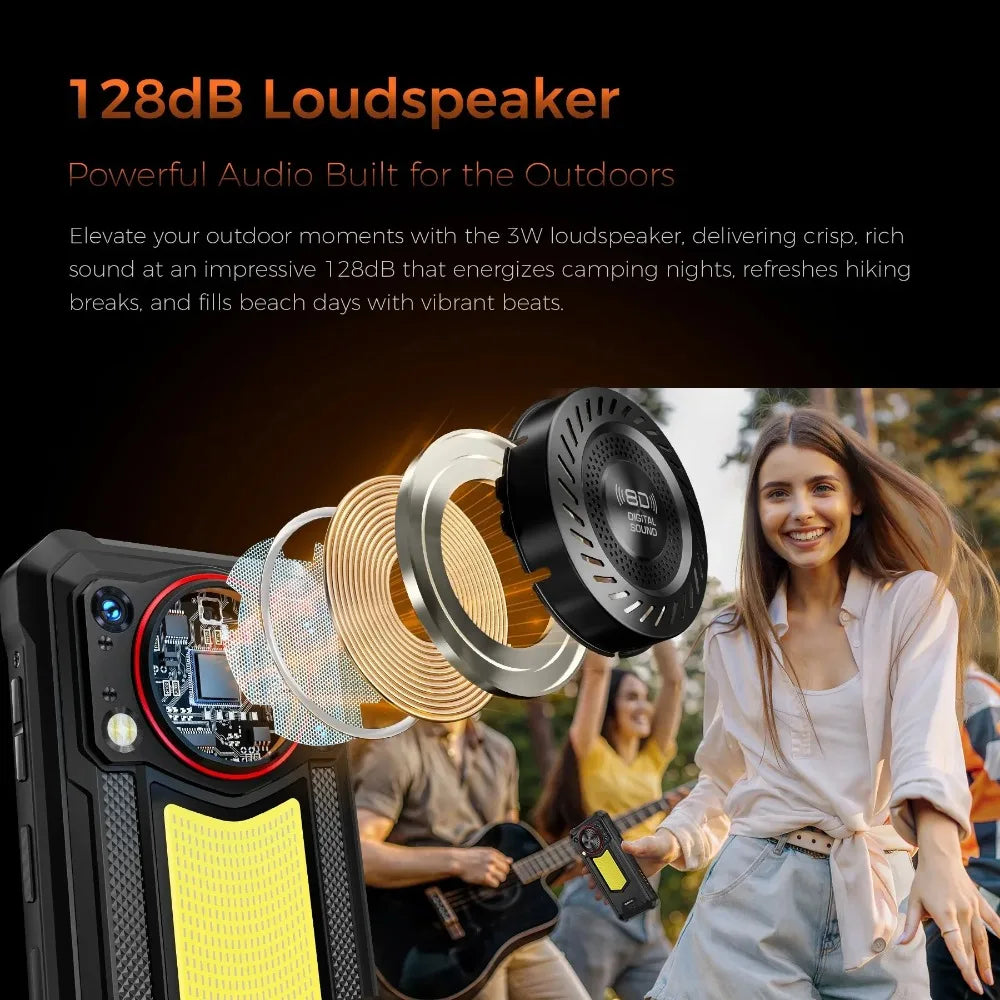 OUKITEL WP53 PRO 4G Rugged Smartphone Android15 6.52 Inch 24GB RAM+256GB ROM Mobile Phone 11000mAh 50MP 18W Cell Phones NFC