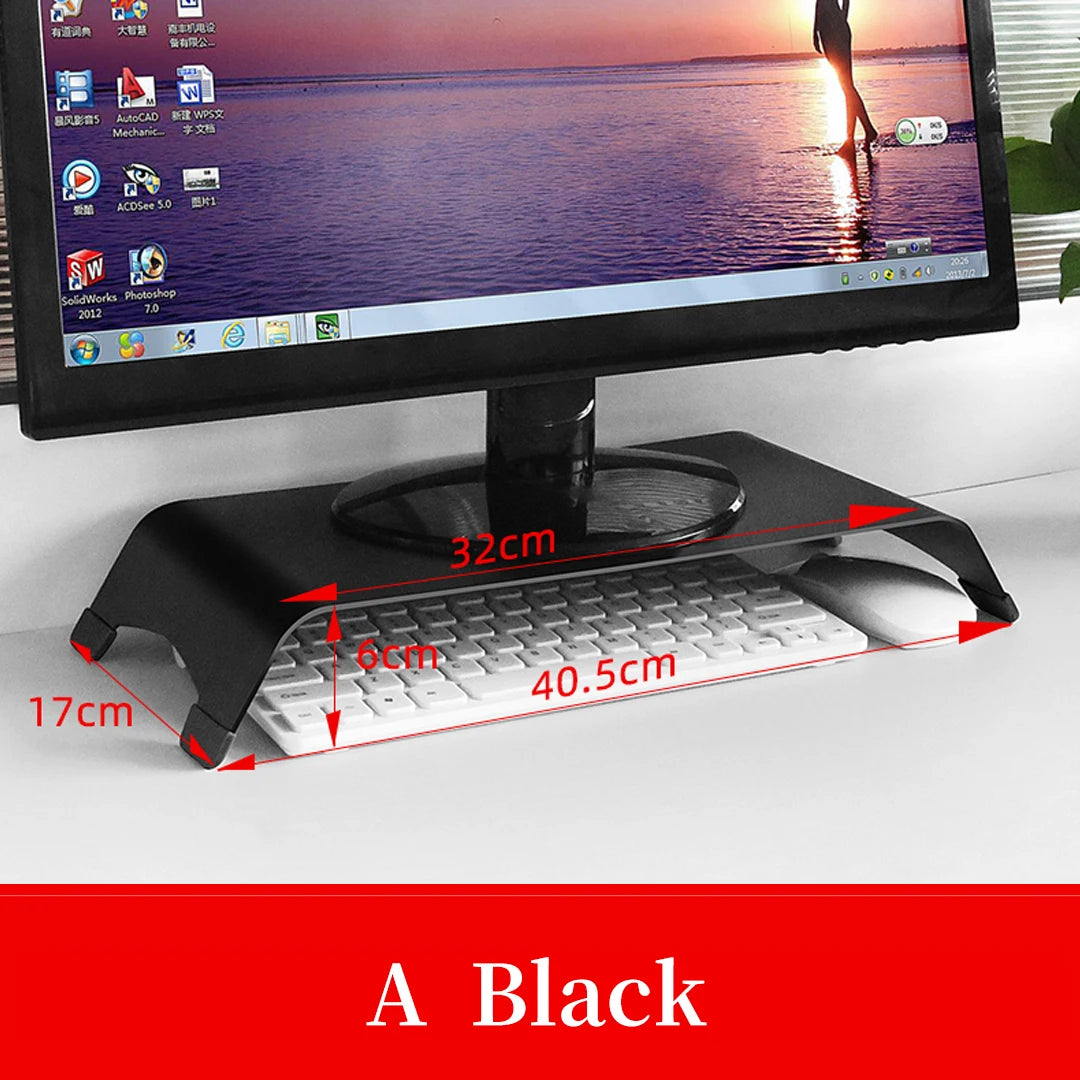 Universal Monitor Stand Holder Aluminum Alloy Laptop TV PC Monitor Stand Bracket Organizer Home Office Desktop Monitor Riser