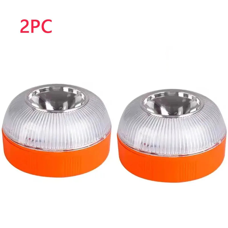 Led Car Strobe Warning Light Portable Emergency Light Magnetic Induction Road Accident Light Safety Accessory Flashing Light
