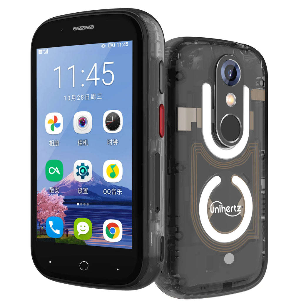 Unihertz Jelly Star Mini Smartphone Android 13 8GB 256GB Led Light Unlocked Transparent Backshell Cellphones 48MP 3 inch Phone