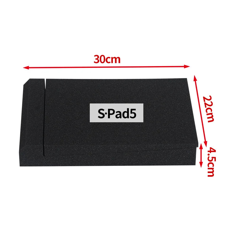1 Set Studio Monitor Isolation Desktop Speaker Acoustic Foam Pads High-density Sponge Blocks Sound Insulation Cotton Accessories