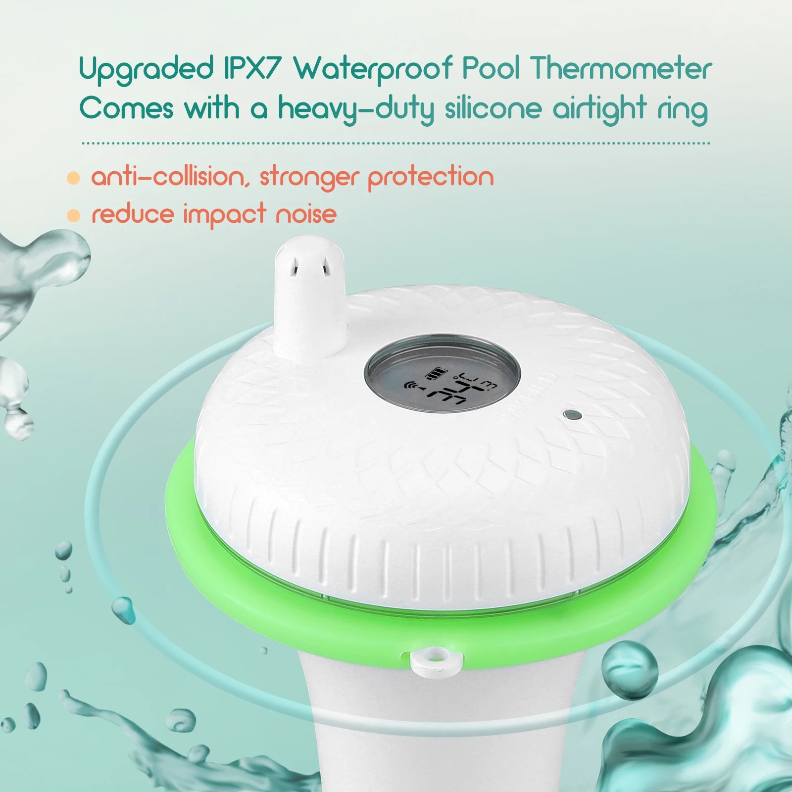 INKBIRD Pool Thermometer with WiFi Gateway Indoor Outdoor Pool Thermometer Set Digital Temperature Monitor for Swimming Pools