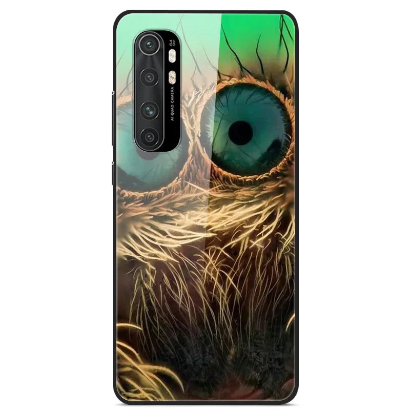 For Xiaomi Mi Note 10 Lite RU 6 GB 128 GB Case Tempered Glass Hard Back Cover For Xiaomi Mi Note 10 Lite Case Note10 Lite Fundas