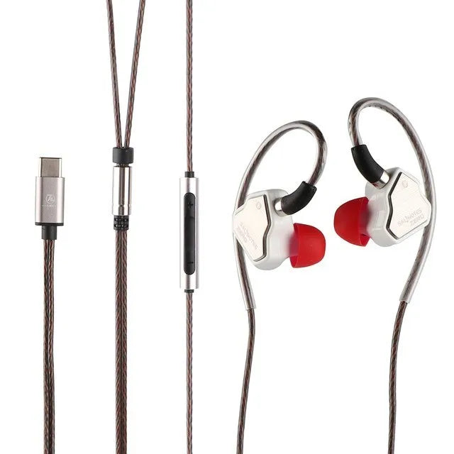 7Hz Salnotes Zero HiFi 10mm Dynamic Driver In Ear Earphone IEM Metal Composite Diaphragm N52 Magnet