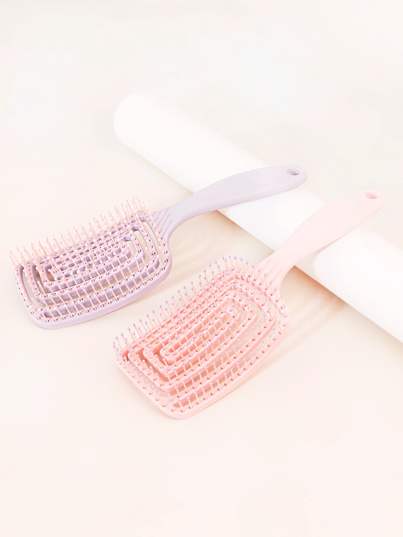 1PCS tangled hair brush, dual-purpose dry and wet, women's bent hair brush, long, thick, thin, and curly, for daily hair care
