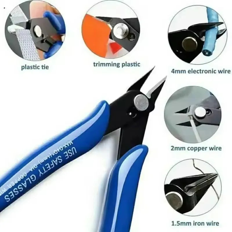 Universal Pliers Multi Functional Tools Electrical Wire Cable Cutters Cutting Side Snips Flush Stainless Steel Nipper Hand Tools