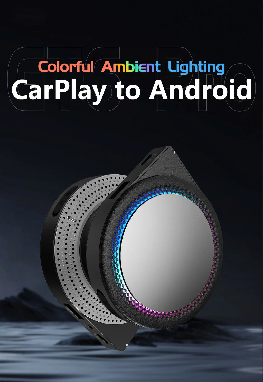 2025CarPlay AI Box Android13 8GB+128GB Wireless CarPlay Android Auto Car Multimedia Box with HD-MI Input Output