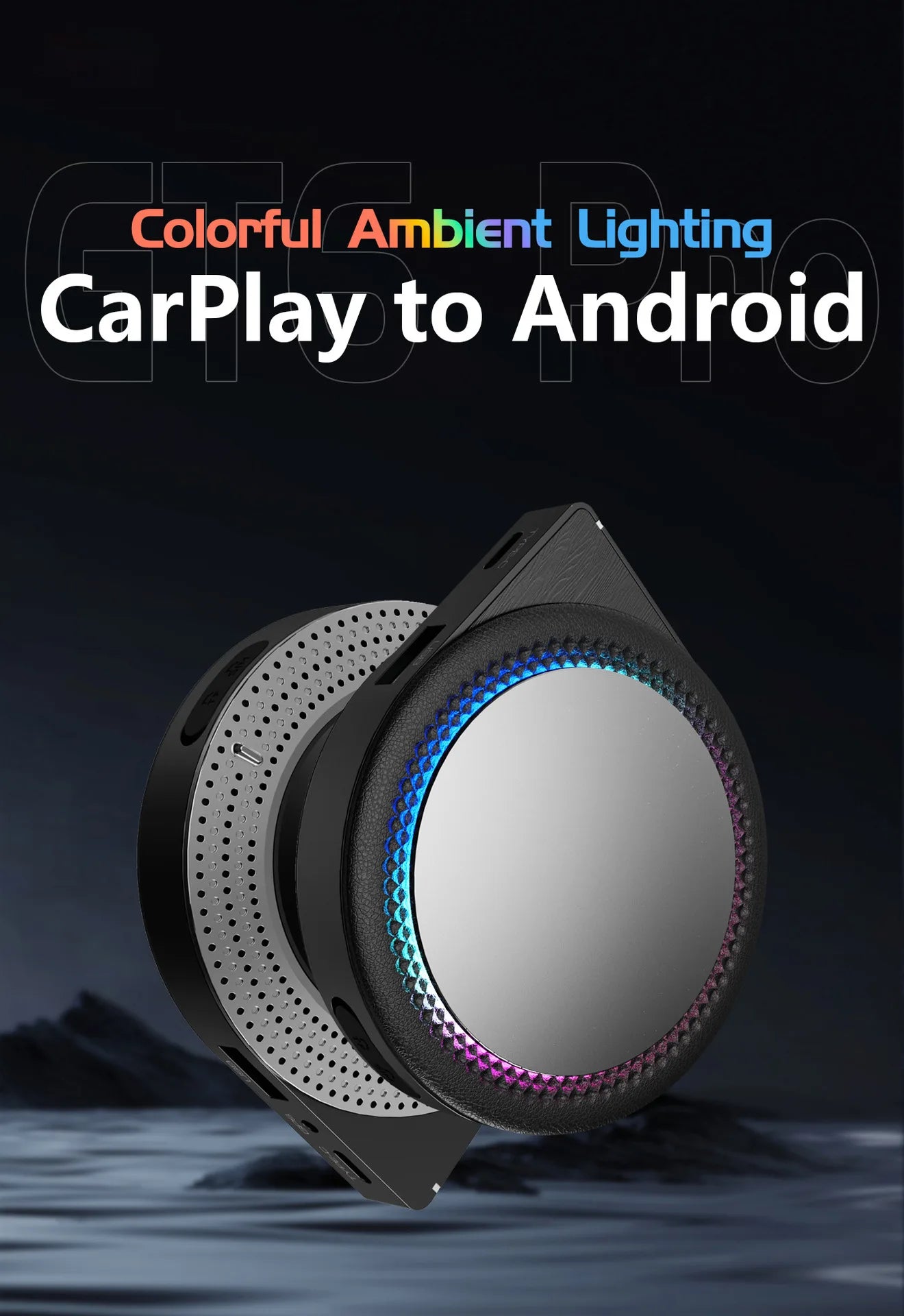 2025CarPlay AI Box Android13 8GB+128GB Wireless CarPlay Android Auto Car Multimedia Box with HD-MI Input Output