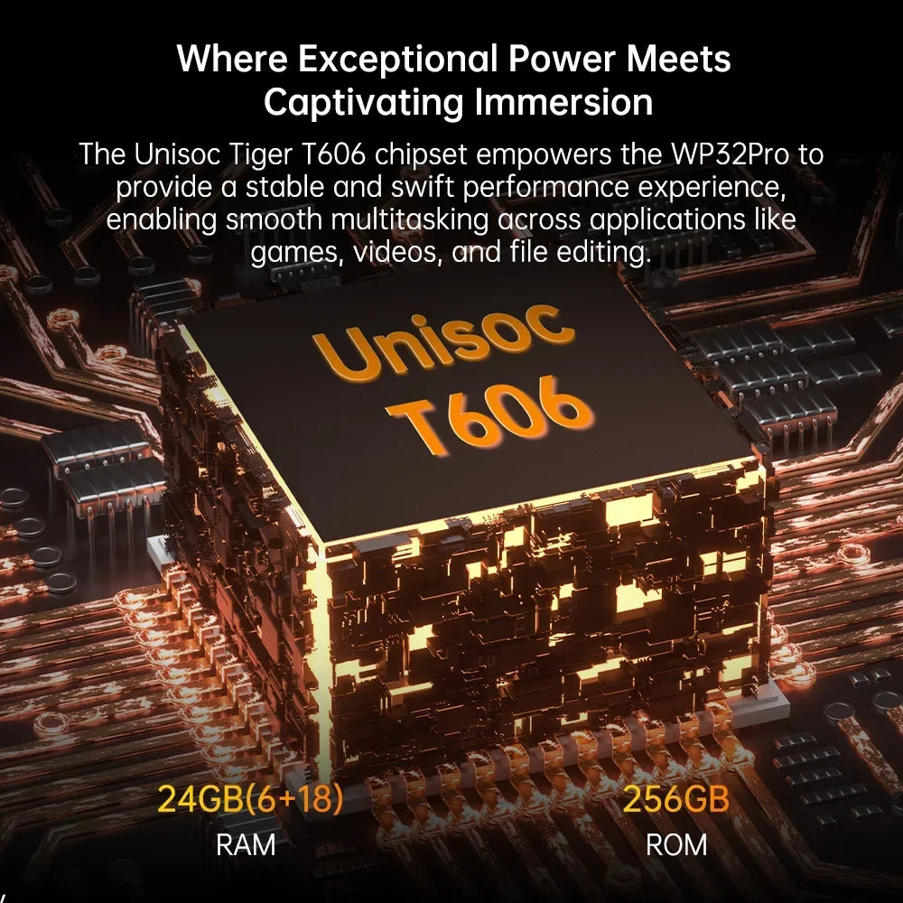 Oukitel WP32 Pro Rugged Smartphone 24GB+256GB 6" HD  20MP Cellphone NFC 6300mAh Octa Core Mobile phone