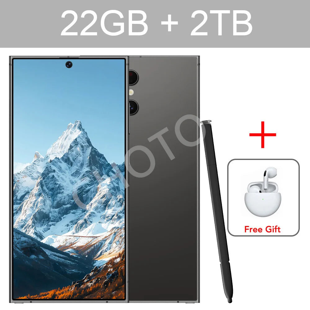 Magnetic Case For Original Cellphones SMS 24 Ultra 5G Dual Sim Smartphone Cases For Android 14 Cell Mobile Phone 22GB+2TB Cover