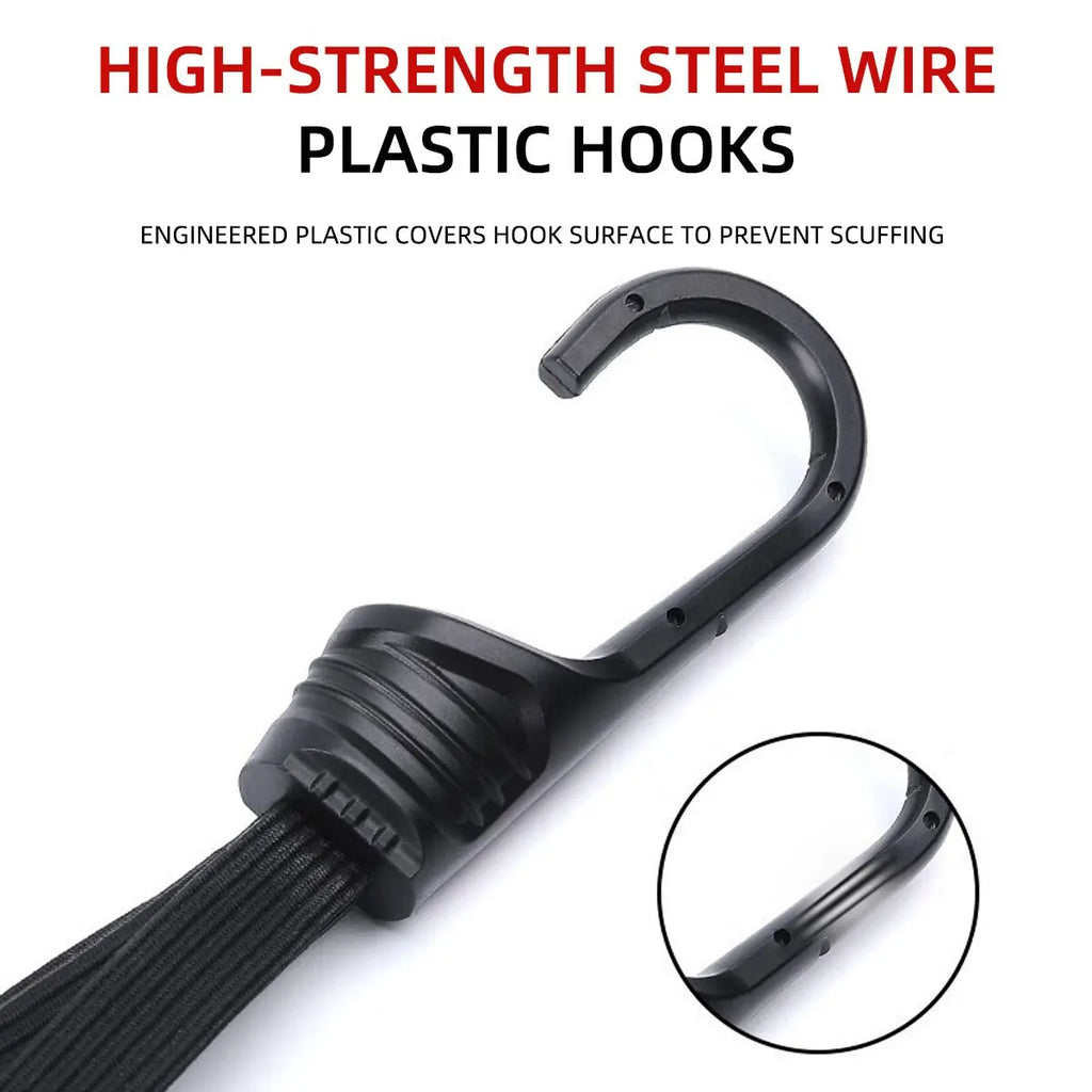 Motorcycle Helmet Straps Hook Luggage Straps Retractable Elastic Rope Motos Helmet Luggage Adjustment Fix Buckle Rope Accessorie
