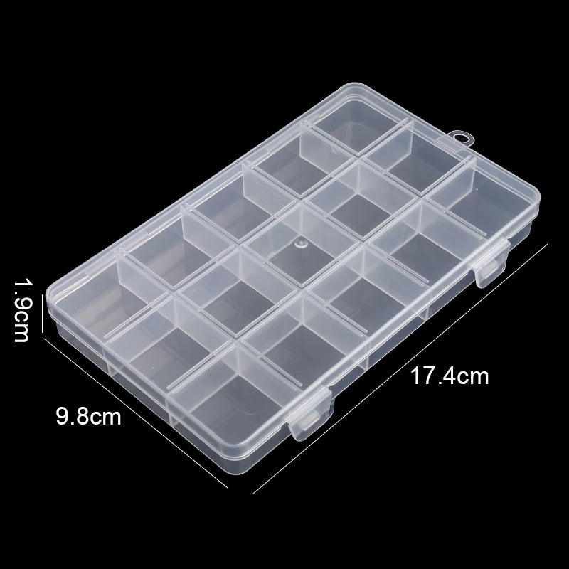 Plastic Storage Box 28 Grid With Slot Beaded Anti-string Grid  Jewelry Classification Parts Division Box Jewelry Box Organizer
