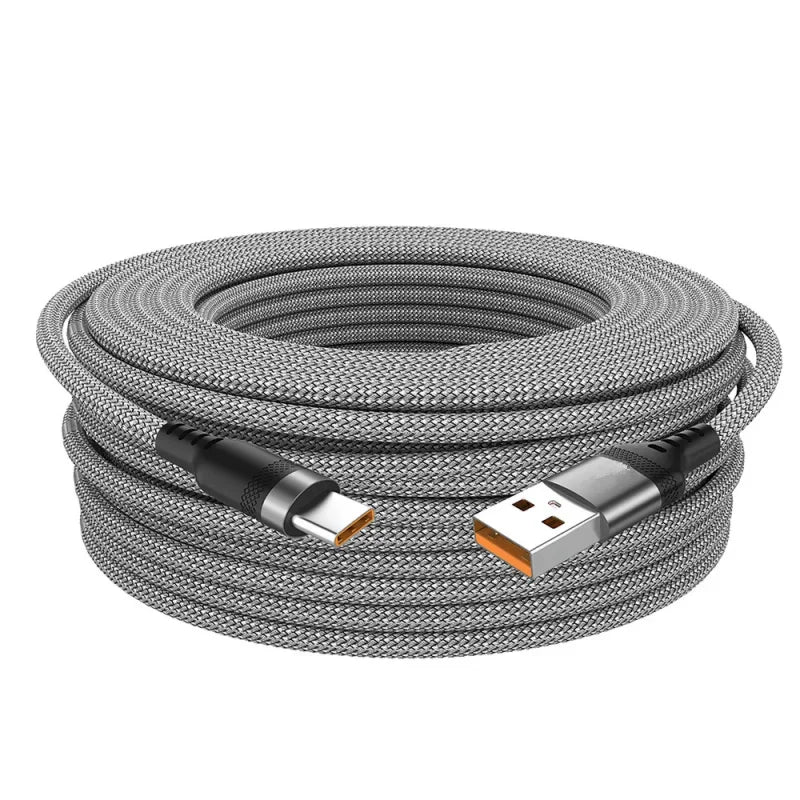 Extended 3 5 8 Meter Type-C USB Android 5A Super- Charging Cable Suitable For Phone Data Cable Ultra Long Charging Cable