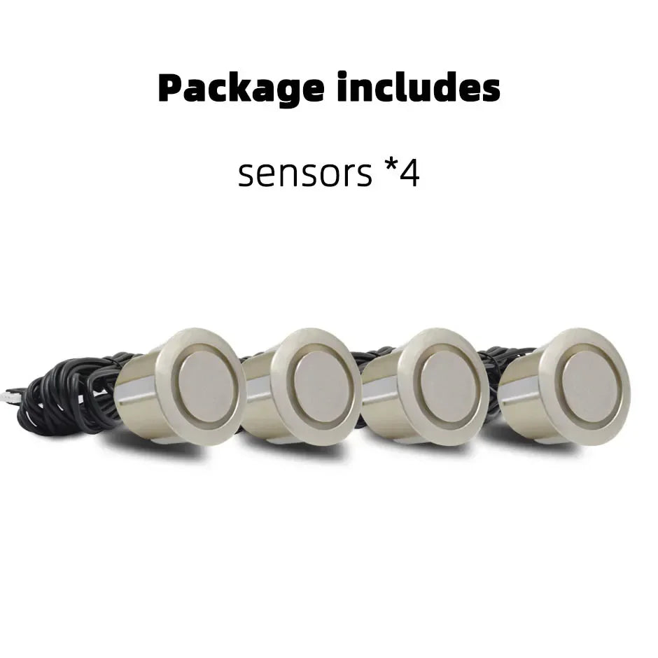 4PCS 22mm Ultrasonic Parking Sensors Reverse Backup Radar System Choose From Red, Black, White, Silver, Gray, Gold, and More!