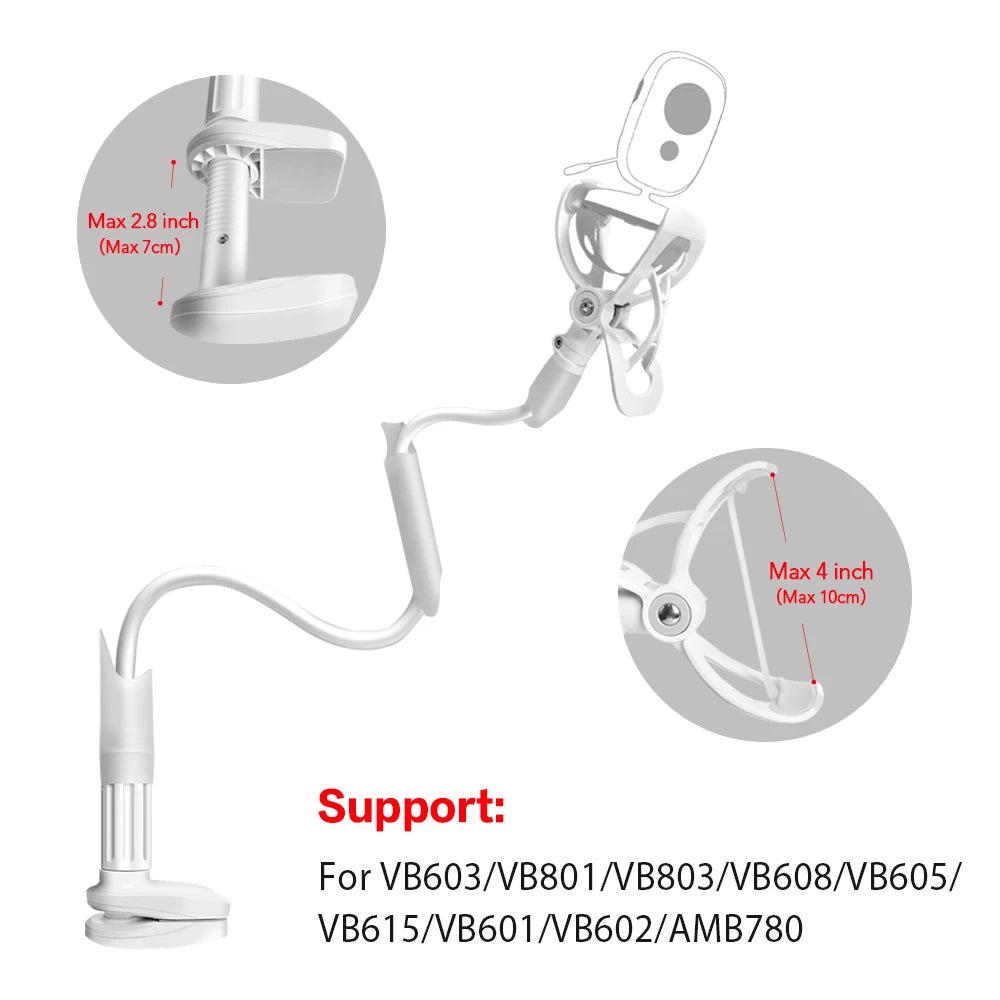 Multifunction Universal Phone Holder Stand Bed Lazy Cradle Long Arm Adjustable 85cm Baby Monitor Wall Mount Camera For Shelf X5