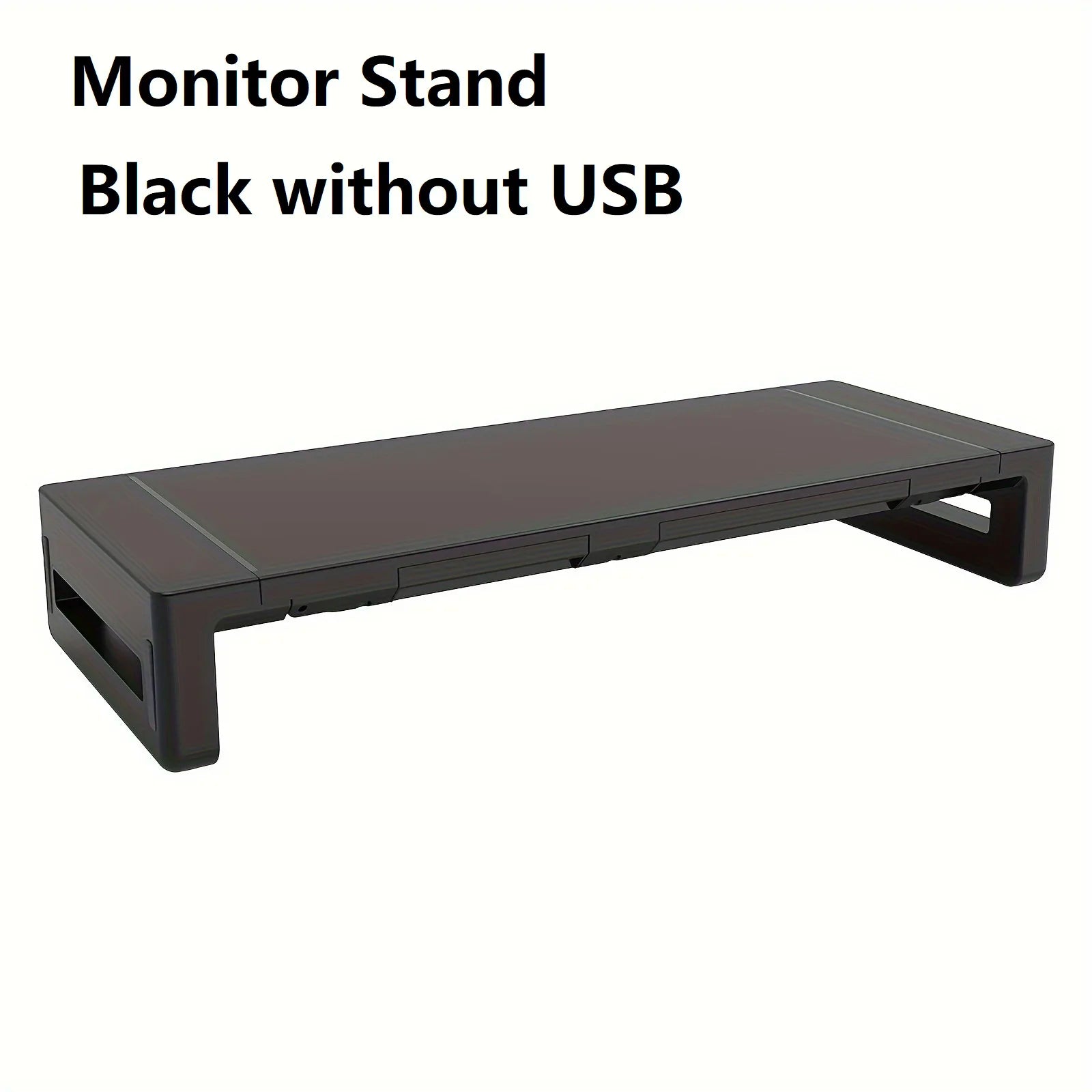 Monitor Stand Riser, With USB3.0 Foldable, Height Adjustable Computer Stand, Desk Shelf Riser with Storage Drawer &Tablet Phone