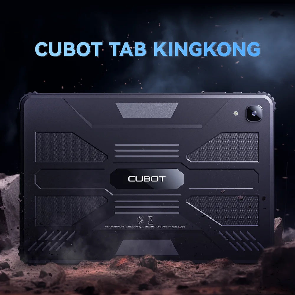 Cubot TAB KINGKONG, Rugged Tablet Android 13, IP68 Waterproof, 16GB RAM(8GB+8GB Extended), 256GB ROM, 10600mAh, 10.1 Inch Screen