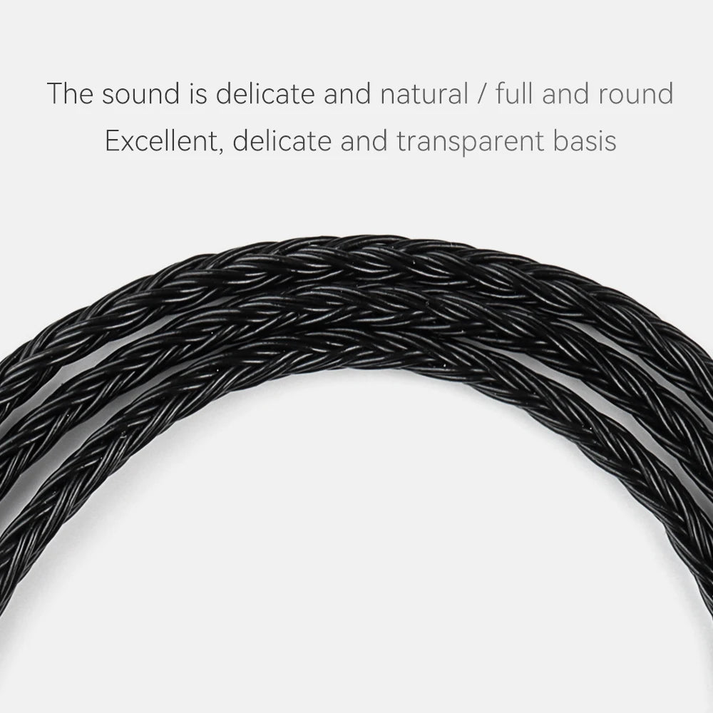 QKZ Q1 MAX 16 Stand 352 Cores Earphones Upgrade Cable 3 in 1 Silver Plated MMCX QDC KZ C Pin for QKZ HBB ZXT AS16 PRO ZSN PRO X