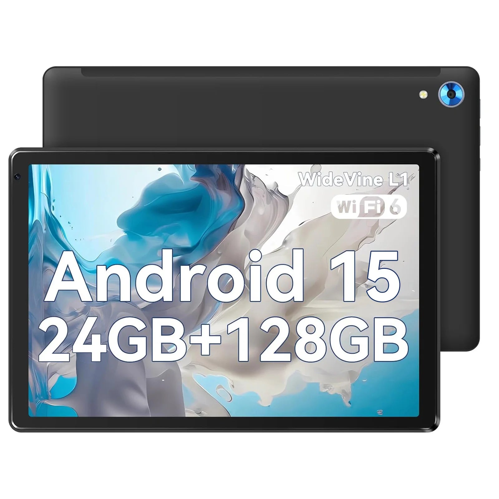 URAO C109 10 Inch Tablet Android 15 Tablet PC 24GB RAM 128GB ROM 1TB Expand Octa-Core Processor Widevine L1 Dual Camera BT WiFi