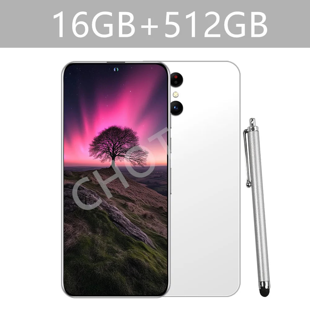 Screen Protector For SMS24 Ultra Mobile Phones 22GB+2TB Cell Phone Tempered Glass Film For Android Smartphone 7.3''HD Cellphone