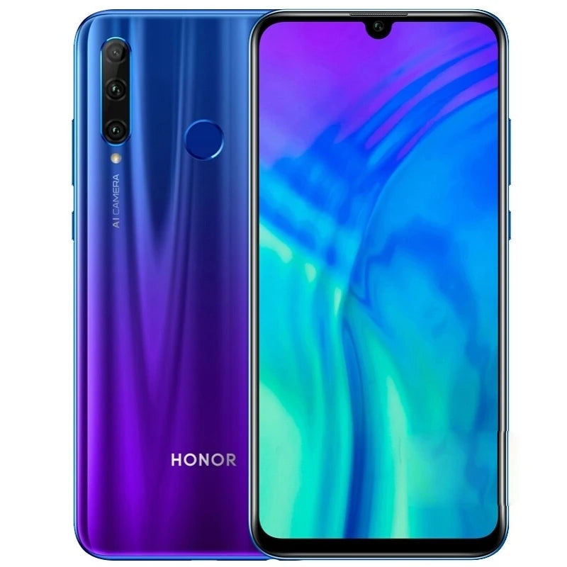 HONOR 20i smartphone global firmware Android 9.0 Haisi Qilin 710 Fingerprint Recogniti 6.21 inch front camera 32MP used phone