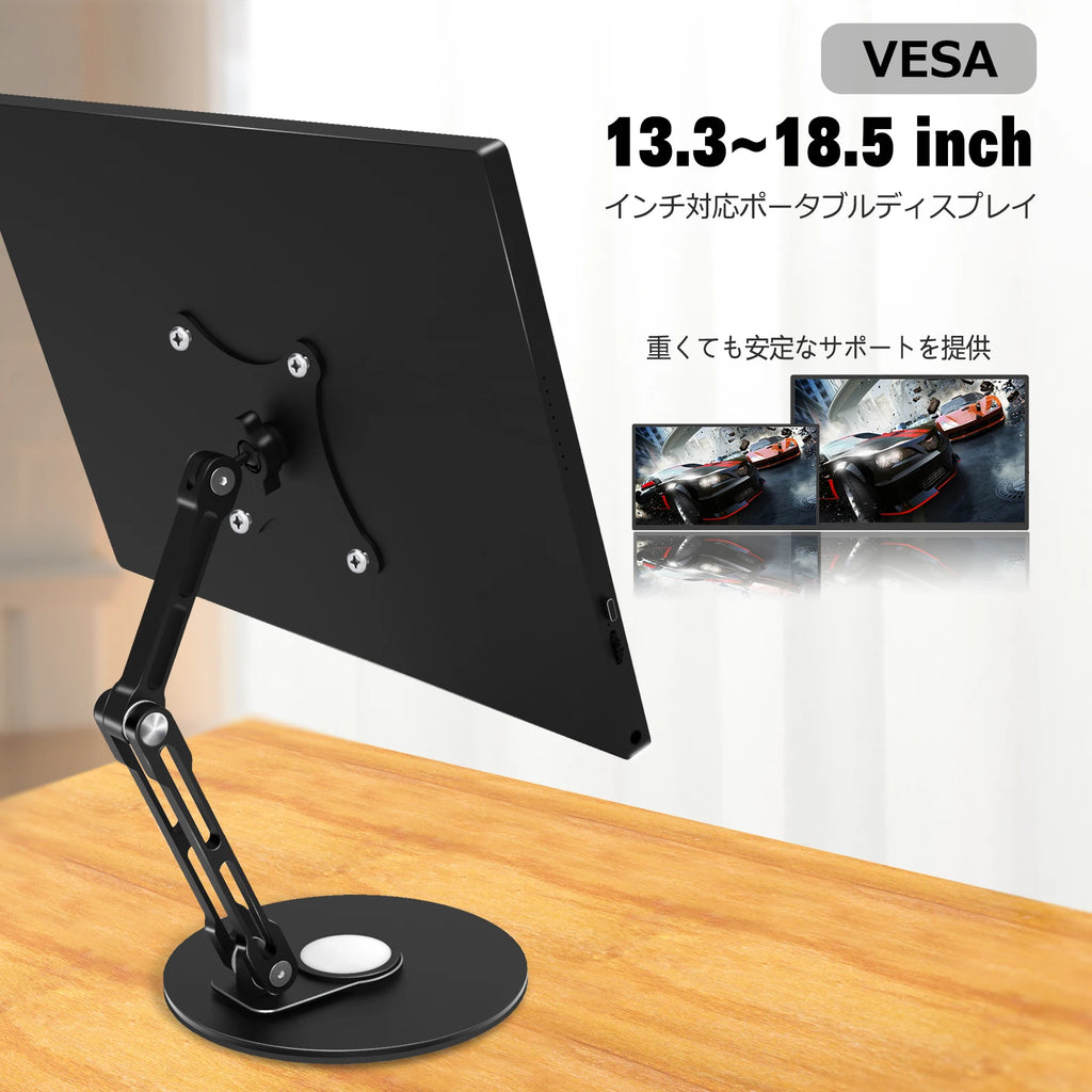 Bimawen 4.5inch-15.6inch VESA Protable Monitor Stand 75mm VESA Monitor Desk Mount Single Monitor Stands Freestanding fits