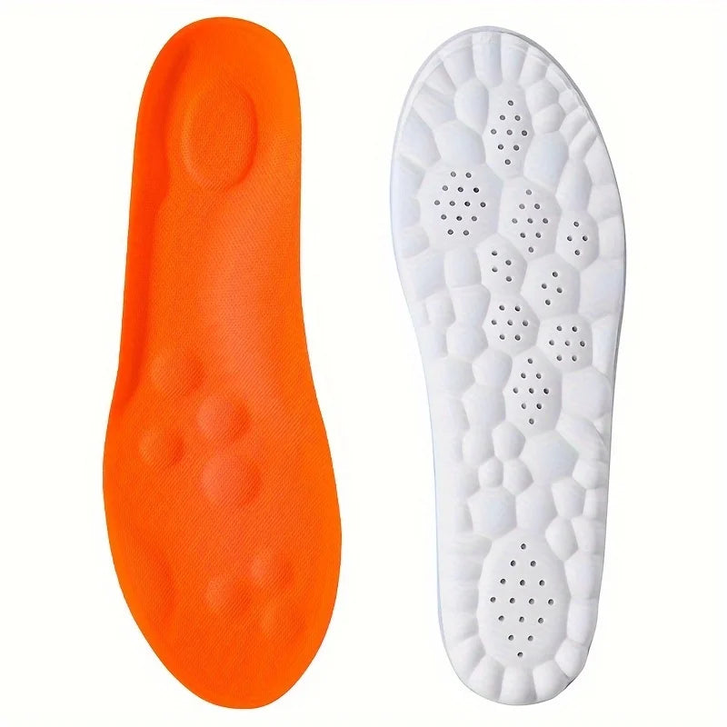 1Pair High Elasticity Latex Sport Insoles Soft Shoe Pads Arch Support Orthotic Insoles Deodorant Shock Absorption Cushion