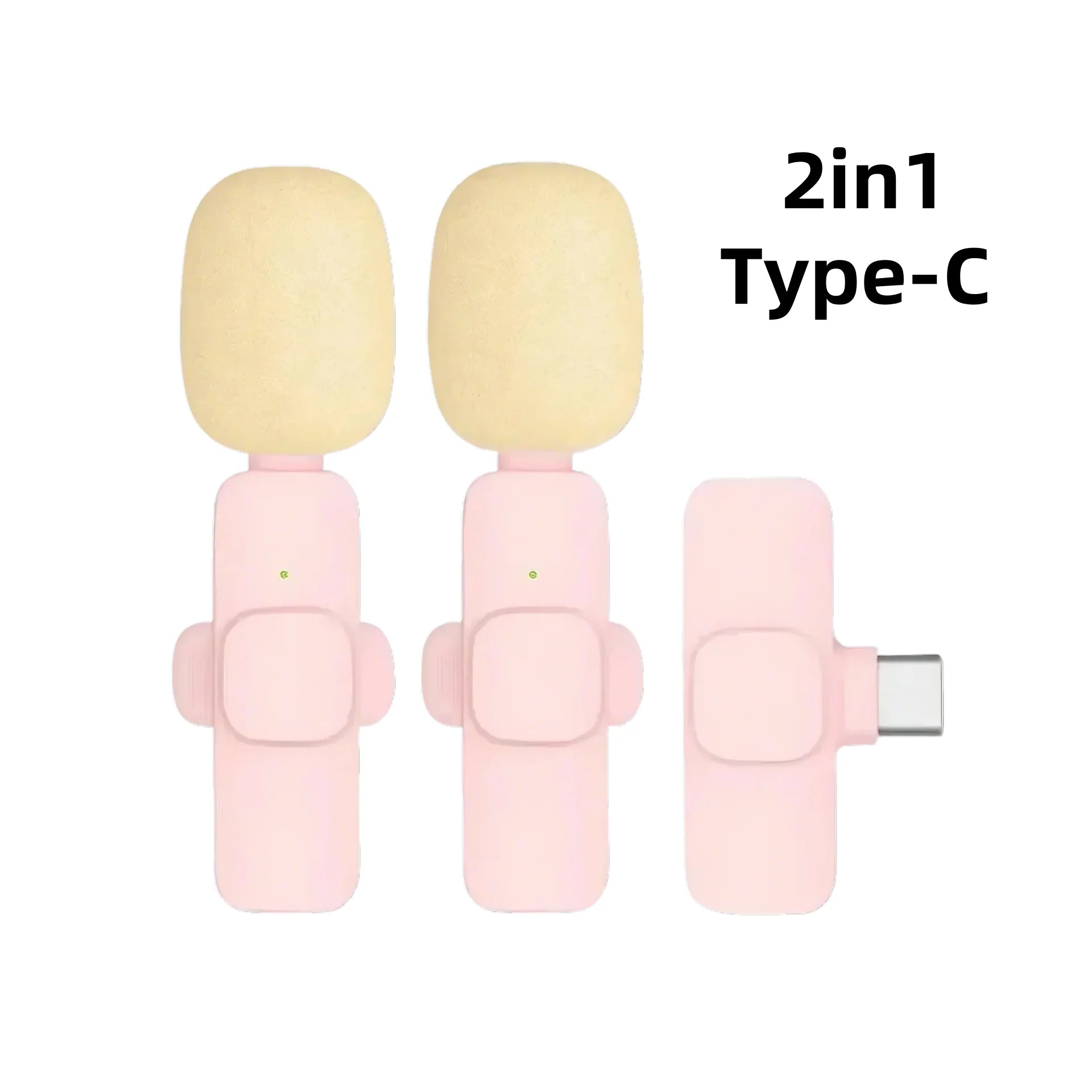 Basix Mini Lavalier Microphone Portable Audio Video Recording Mini Lapel Mic Wireless Microfone for IPhone TypeC ipad Game Phone