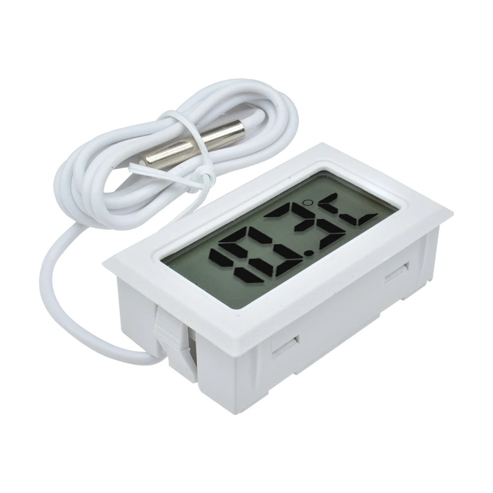 FY-10 LCD Digital Thermometer Aquarium Car Water Bath Temperature Tester Detector Monitor Embedded 1M Temperature Senor Cable