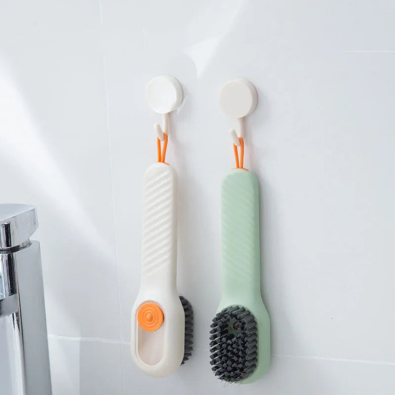 Cleaning Brush Soft Bristled Liquid Shoe Brush Long Handle Brush Clothes Brush Shoe Clothing Board Brush Household Cleaning
