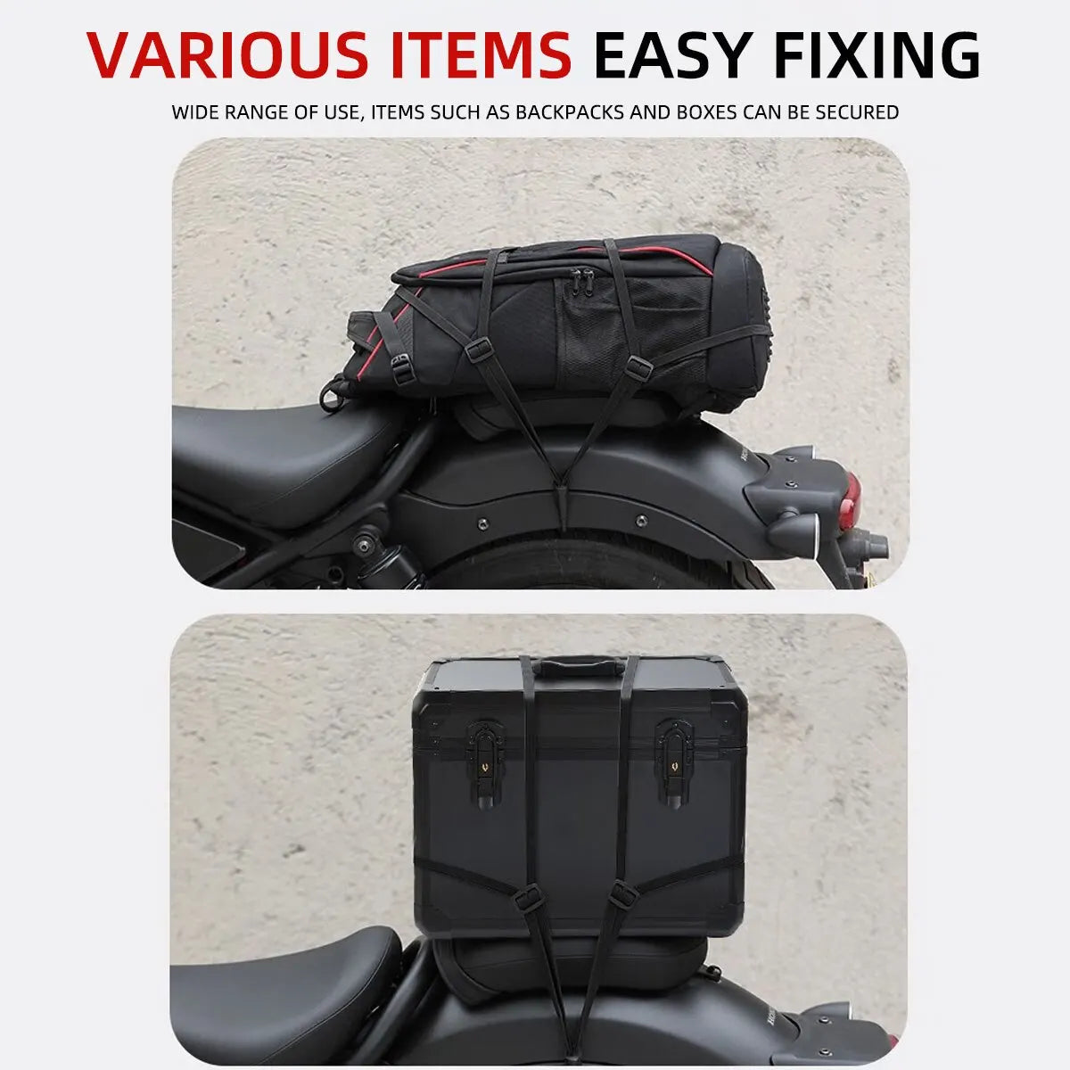 Motorcycle Helmet Straps Hook Luggage Straps Retractable Elastic Rope Motos Helmet Luggage Adjustment Fix Buckle Rope Accessorie