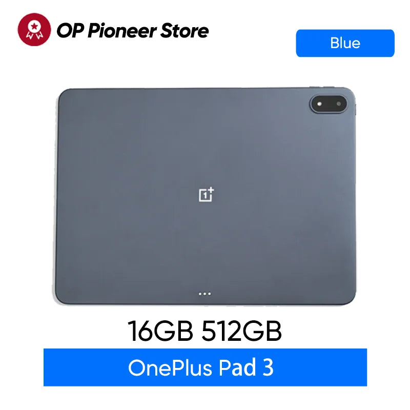 Global Version OnePlus Pad 3 12GB 256GB Tablet Snapdragon 8 Elite 13.2" 144Hz Display 3.4K Resolution Bluetooth 5.4 Android 15