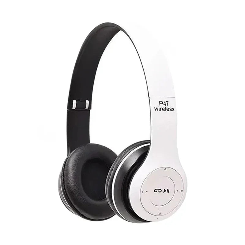 P47 Foldable Wireless Bluetooth 50 HIFI Stereo Bass Headphones for Music Gaming Kids Girls Smartphone Audio Earphones Device