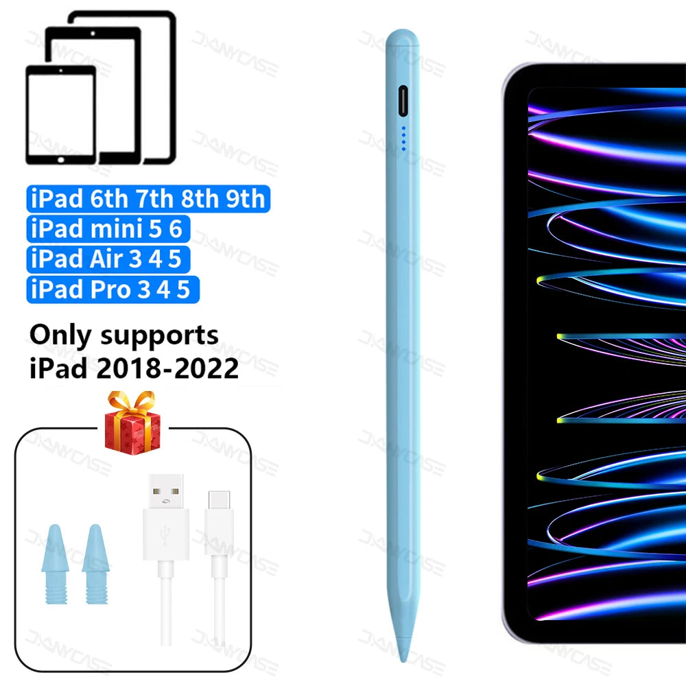 For Apple Pencil Palm Rejection Power Display Ipad Pencil Pen For iPad Accessories 2022 2021 2020 2019 2018 Pro Air Mini Stylus
